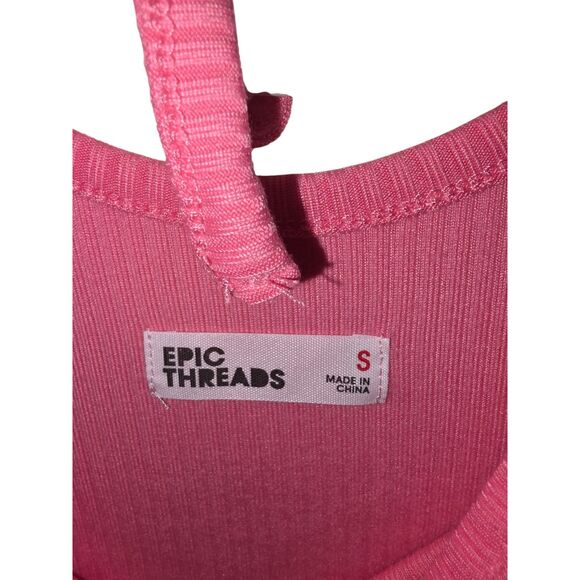 Girls Pink Tiered Dress Size S NWT by Epic Threads – Long Sleeve Ribbed Knit - Picture 4 of 10